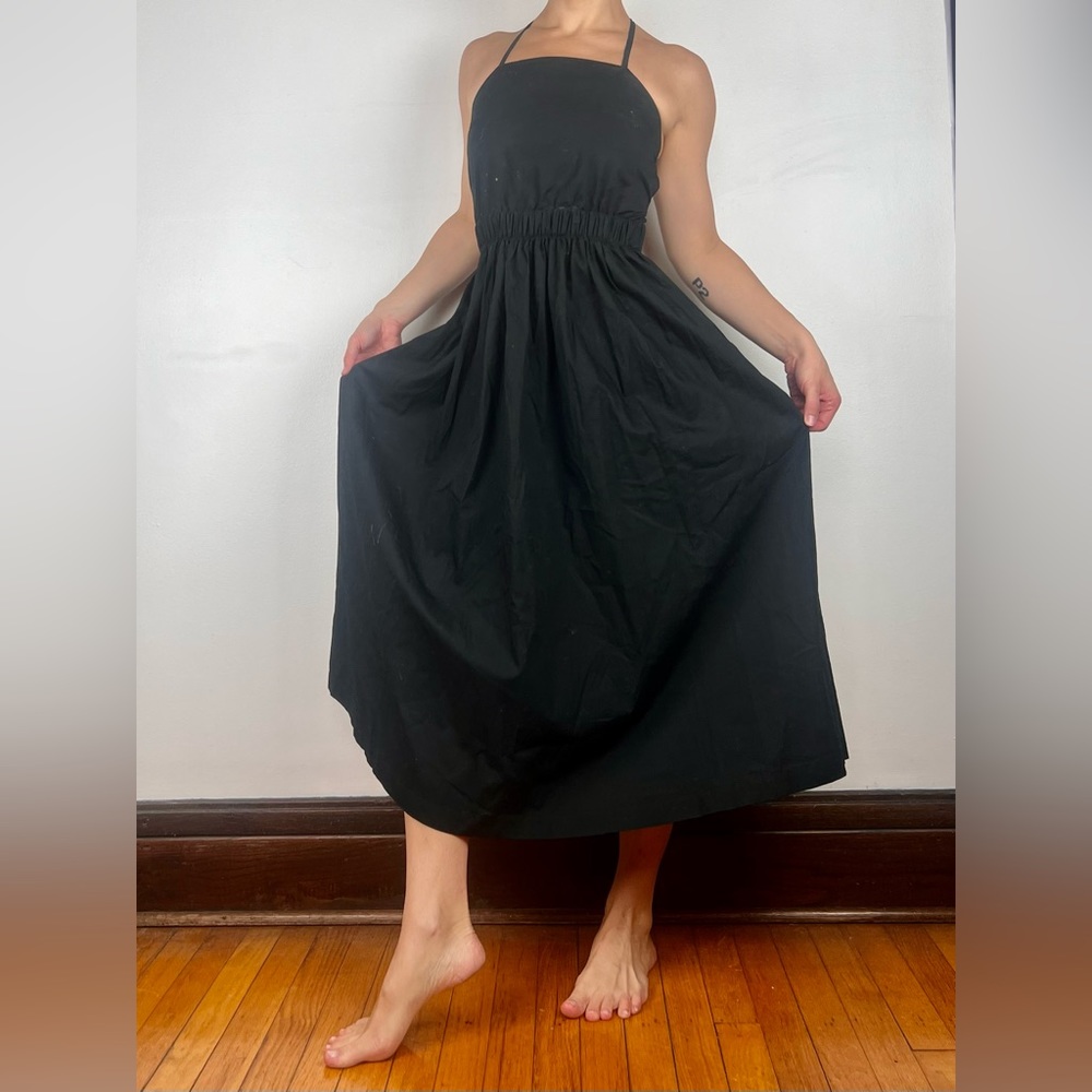 H&M lightweight tie back midi summer dress